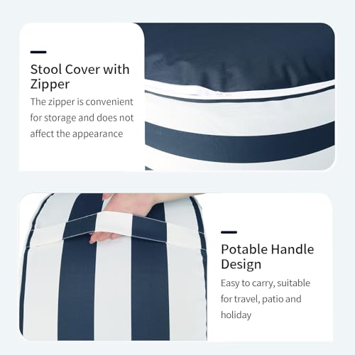 Inflatable Ottoman Stool D21 xH9 for Outdoor