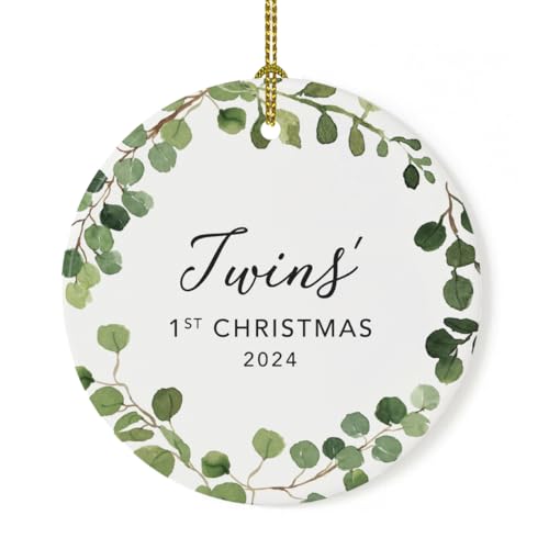 Custom Year Round Ceramic Porcelain Christmas Tree Ornament Keepsake Collectible Gift