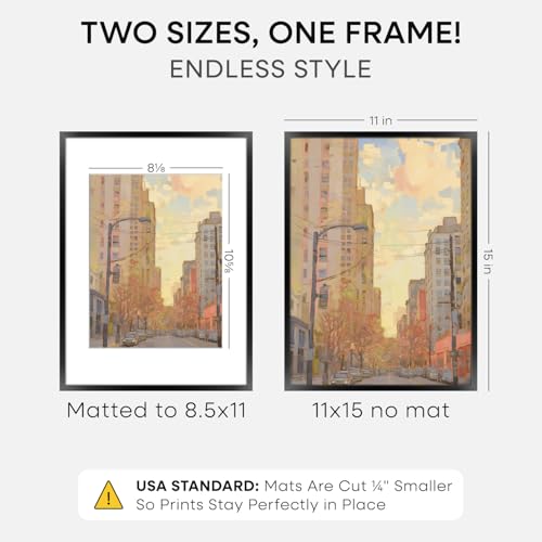 11x15 Black Picture Frame (2 Count)