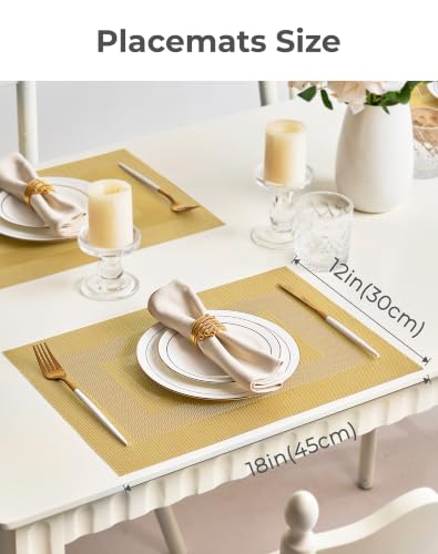 Gold Frame Placemats Set of 24 (24 Count)