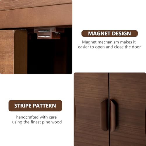 Set of 2 30" Storage Sideboards with Doors (2 Count)