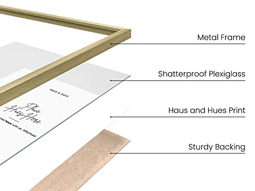 6x8 Gold Picture Frames (3 Count)