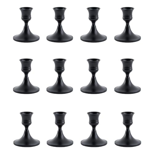 Black Taper Candle Holder (12 Count)