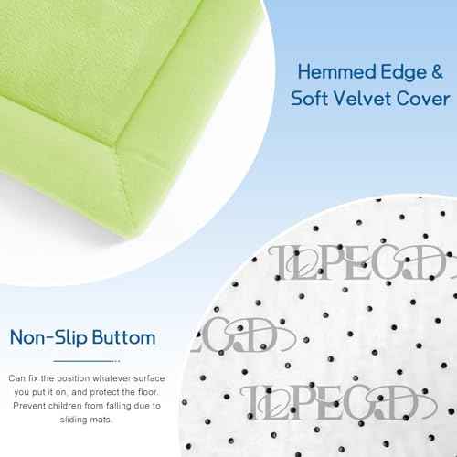 Baby Play Mat for Floor Nursery Muscle Area Rug Playroom Rug 74x50" Elastic Foam 1.3" Thick Crawling Mat for Babies