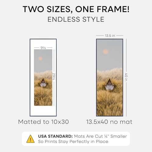 13.5x40 Blue Picture Frame (2 Count)
