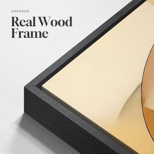 Extra Large Framed Geometric Abstract Wall Art for Living Room