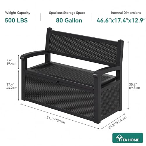80 Gallon Storage Bench Deck Box