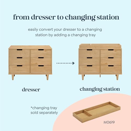 Marley 6 Drawer Double Dresser in Honey