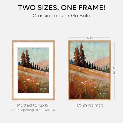17x24 Natural Oak Picture Frame (3 Count)