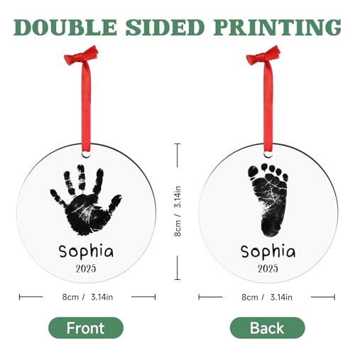 Baby Hand and Footprint Ornament