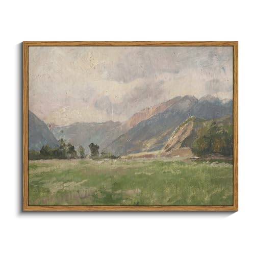 Framed Canvas Wall Art Vintage Decor