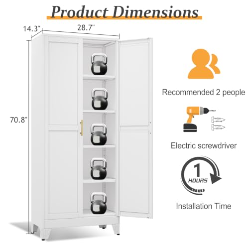 White Pantry Storage Cabinet