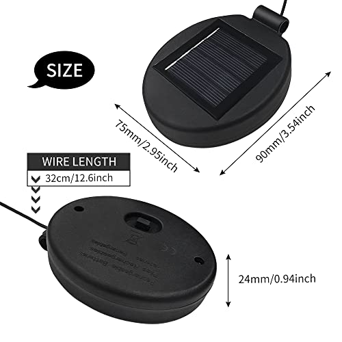 Solar Lantern Light Replacement Top for Flower Light (2 Count)