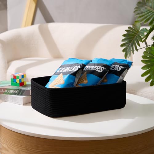 Large Shallow Organizing Baskets 15x11x5.1 Inches (4 Count)