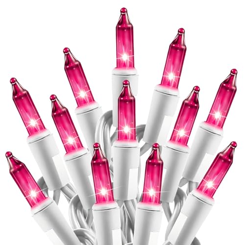 Christmas Pink Mini String Lights (26.5 Foot)