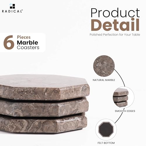 Marble Coasters Set of 6