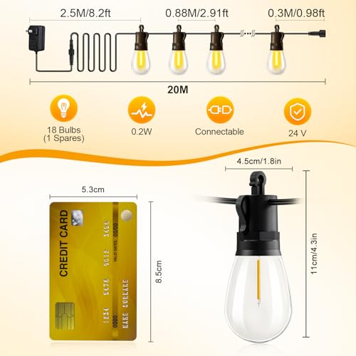 Outdoor String Lights Patio LED