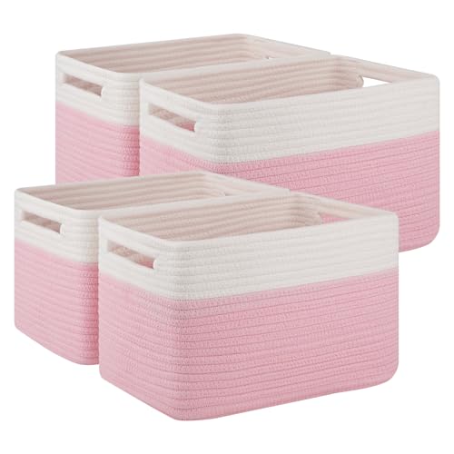 4 Pack Storage Baskets for Organizing (4 Count)