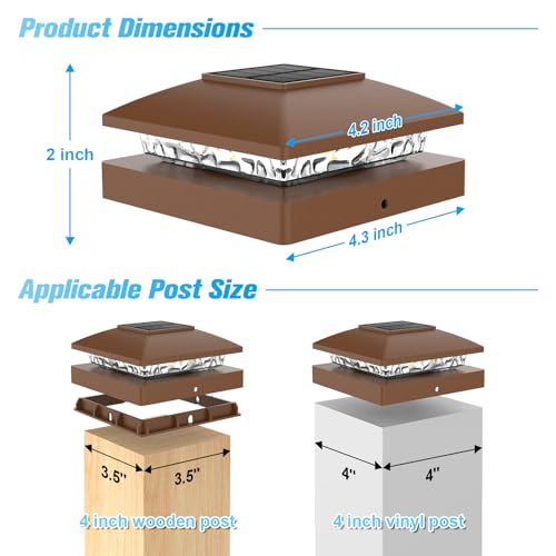 4x4 Solar Post Cap Lights (12 Count)