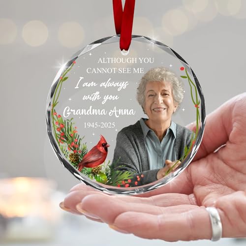 Personalized Cardinal Christmas Ornament Red Bird Ornament Christmas Memorial Birthday for Family Friends