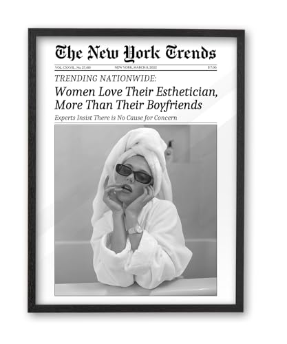 8x10in Women Love Their Esthetician Framed Bathroom Wall Art