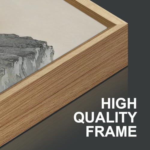 Snow Mountain Framed Canvas Wall Art