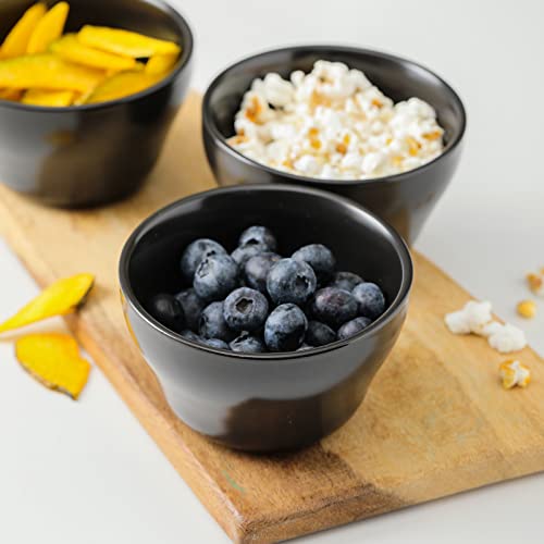 Ceramic Small Bowls Dessert Bowls 8oz Bouillon Cups for Dessert Soup Dipping Sauce Coffee Cupping Microwave and Dishwasher Safe (6 Count)