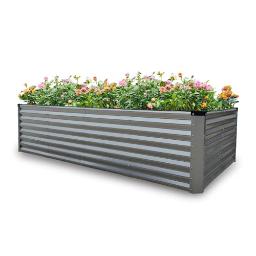 GARDMAX 8x4x2FT Galvanized Raised Garden Bed Kit