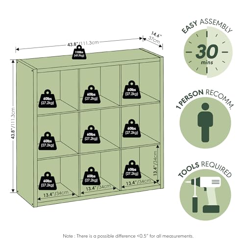 Cubicle Open Back Decorative Cube Storage Organizer