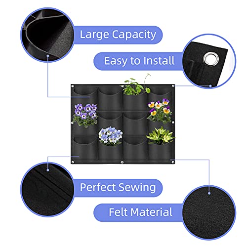 12 Pockets Hanging Planter Bags (12 Count)