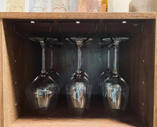 14 Inch Black Wine Glass Rack (2 Count)
