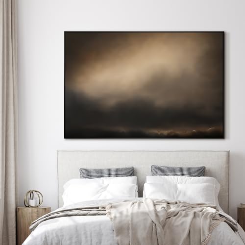 46"x72" Extra Large Framed Wall Art Golden Sunset Cloud