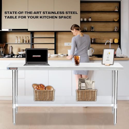 24x72 Stainless Steel Work Table