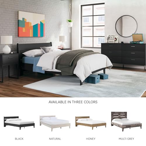 Socalle Queen Platform Bed with Headboard