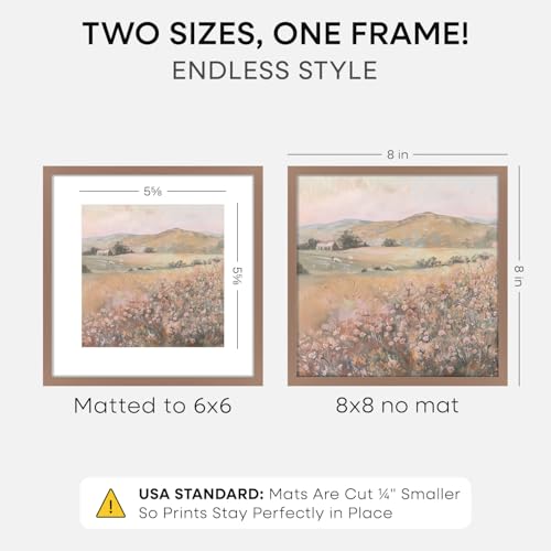8x8 Mocha Picture Frame