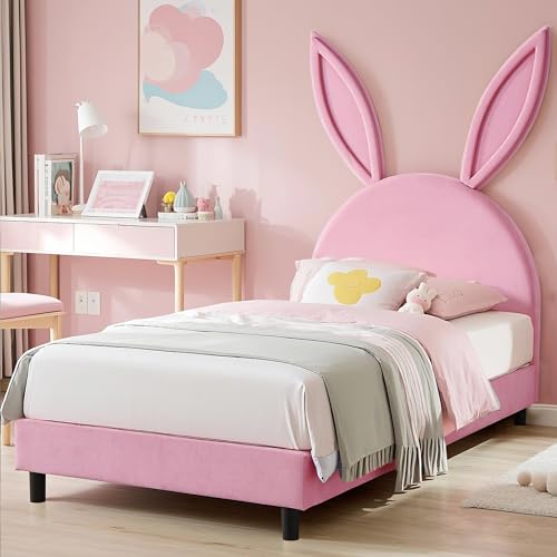 Twin Size Bed Frame with Storage Organizer
