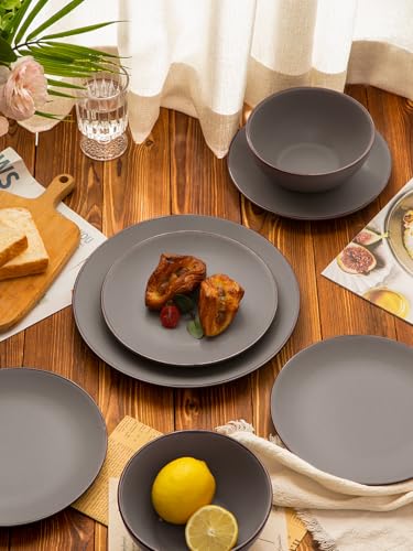 Venus Ceramic Plates and Bowls Sets (18 Count)