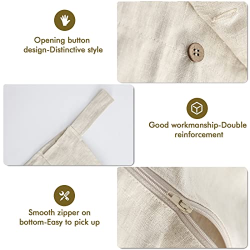 Linen Hanging Laundry Bag