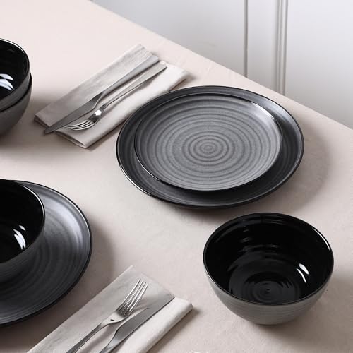 Dua 4 Piece Dinner Plate Set Stoneware (4 Count)