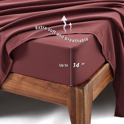Floral Burgundy Comforter Set
