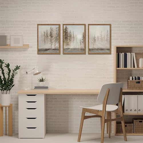 Framed Forest Wall Art Set of 3