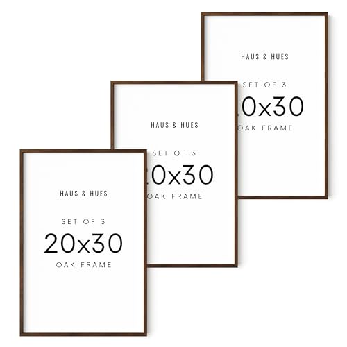 20x30 Walnut Oak Frame Set of 3 (3 Count)