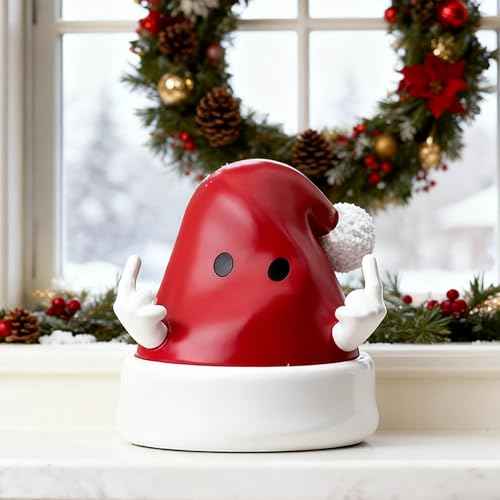 Christmas Santa Hat Figurine