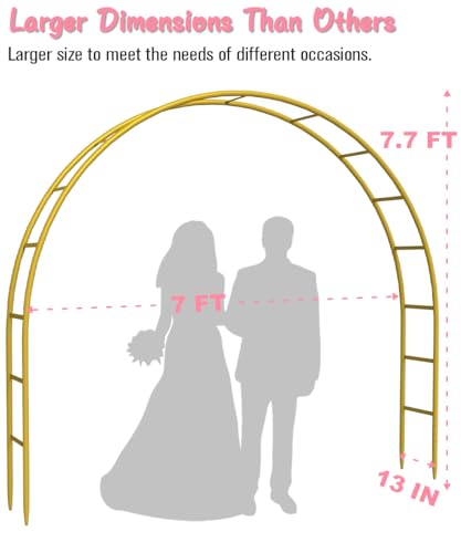 Metal Arch Backdrop Stand 7Ft Wide 7.7Ft High