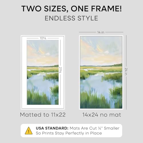 14x24 White Picture Frame