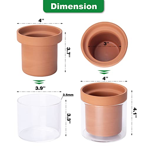 4 Inch Self Watering Planter Pot