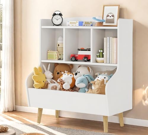Kids Bookshelf and Toy Storage Organizer
