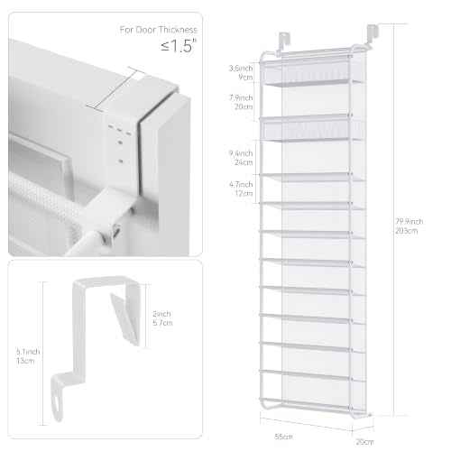27 Pair Over The Door Shoe Organizer