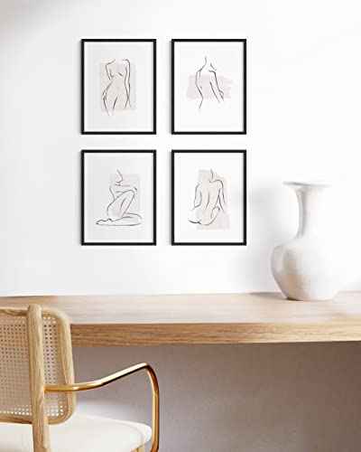 8.5x11 Black Oak Wood Picture Frames Set of 15 (15 Count)