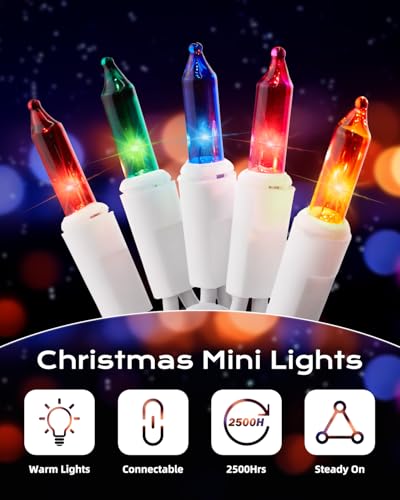 Multicolor Christmas Mini String Lights (100 Count)